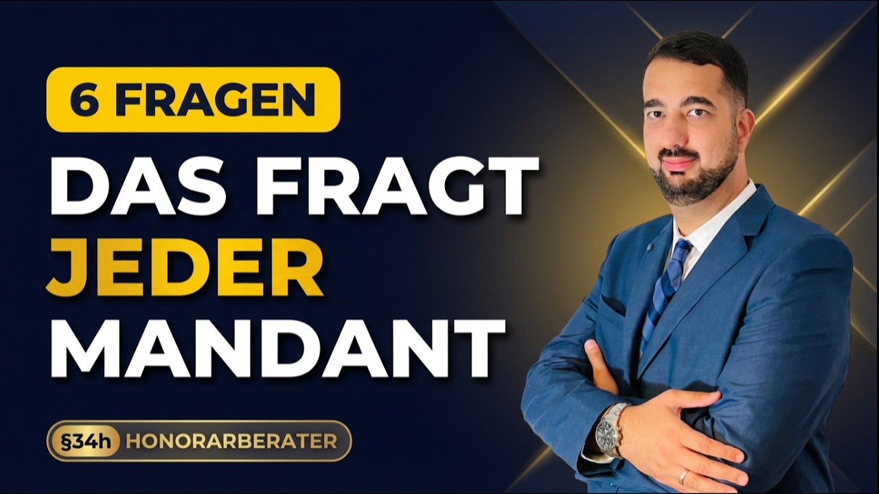 Was Mandanten einen Honorar Finanzanlagenberater wirklich fragen