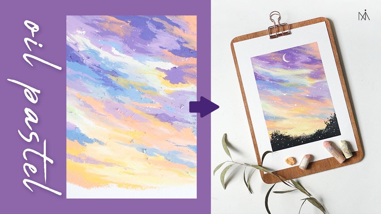 Landscape illustration for beginners with Oil Pastel : 오일 파스텔 초보자를 위한 풍경화 일러스트 [NIA]
