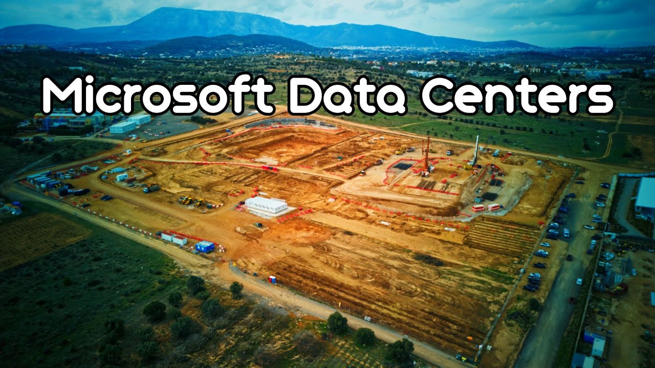 Microsoft: &Tau;&alpha; 3 &Nu;έ&alpha; Data Centers #drone #construction #microsoft