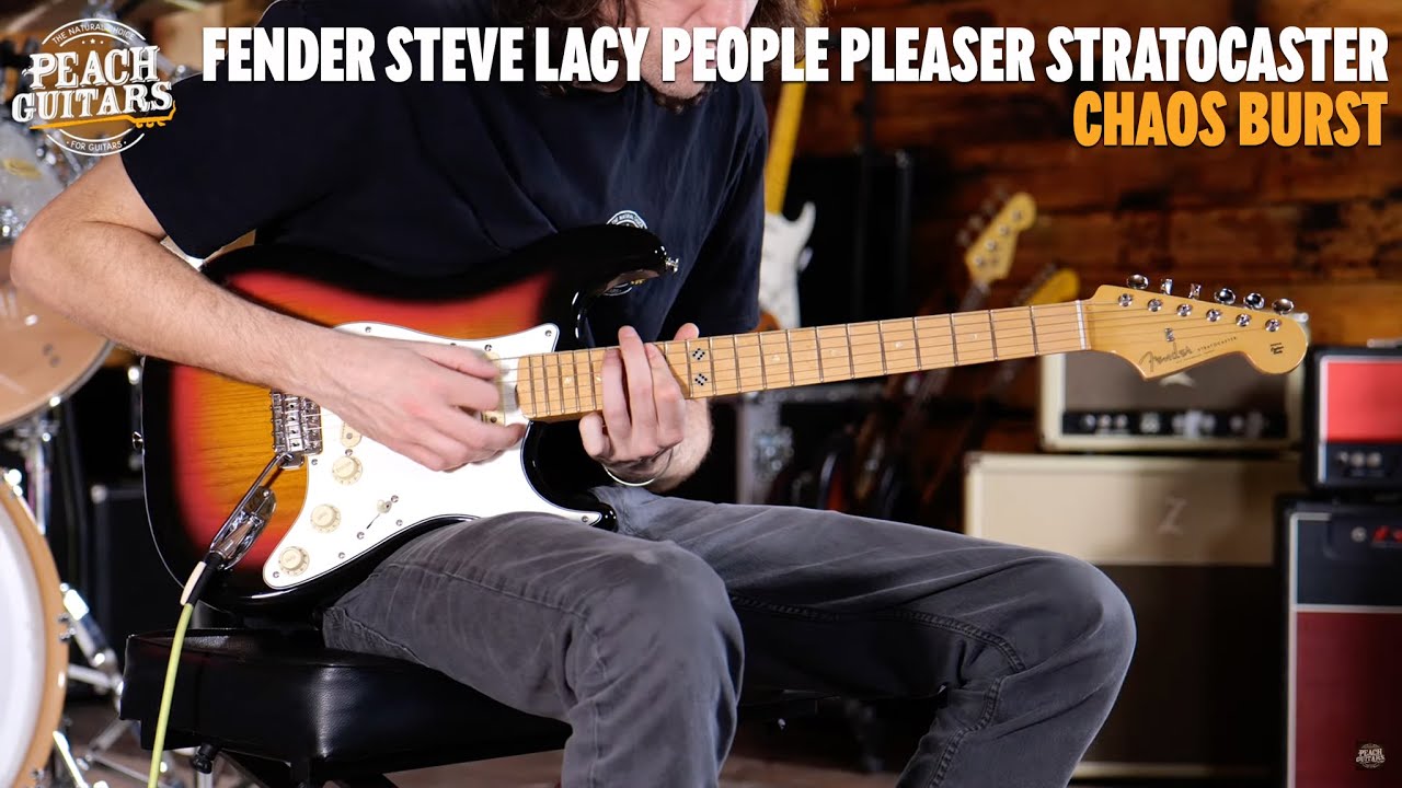Fender Steve Lacy People Pleaser Stratocaster | Maple - Chaos Burst