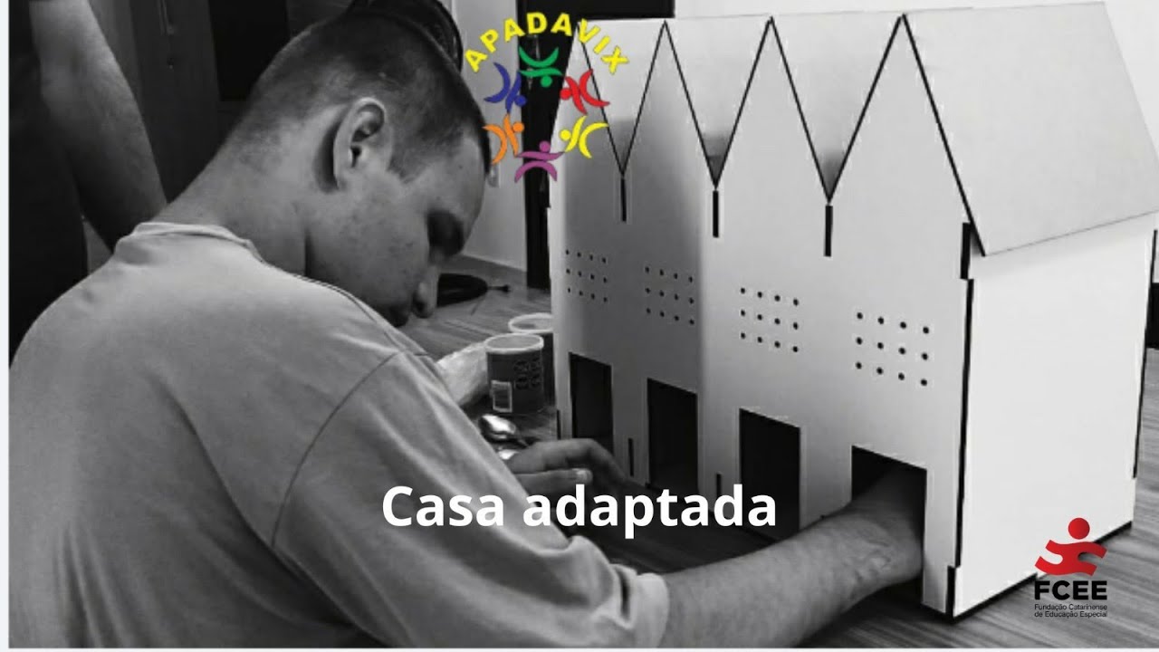 Casa adaptada em MDF - Pré Soroban valor posicional dos números