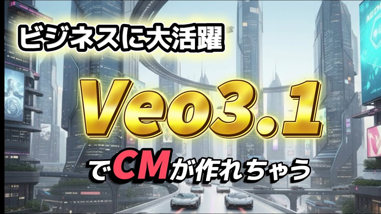 【AI映像革命】Veo 3.1の&ldquo;本気の使い方&rdquo;を知るとビジネスが変わる。CM作成までできちゃう