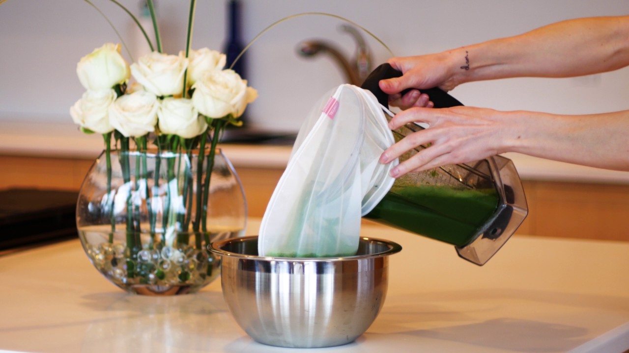 Juicing With A Nut Milk Bag