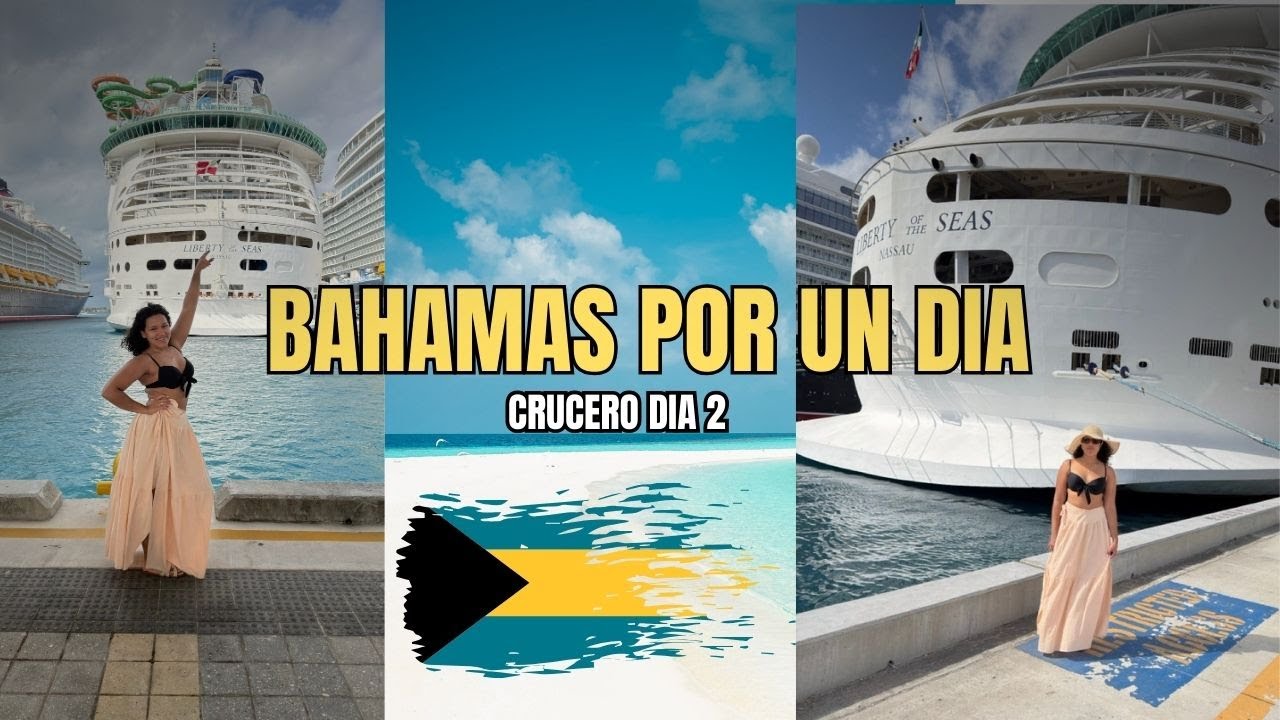 ¿Vale la pena bajar del crucero en Bahamas? | Día 2 en la playa 🏝️