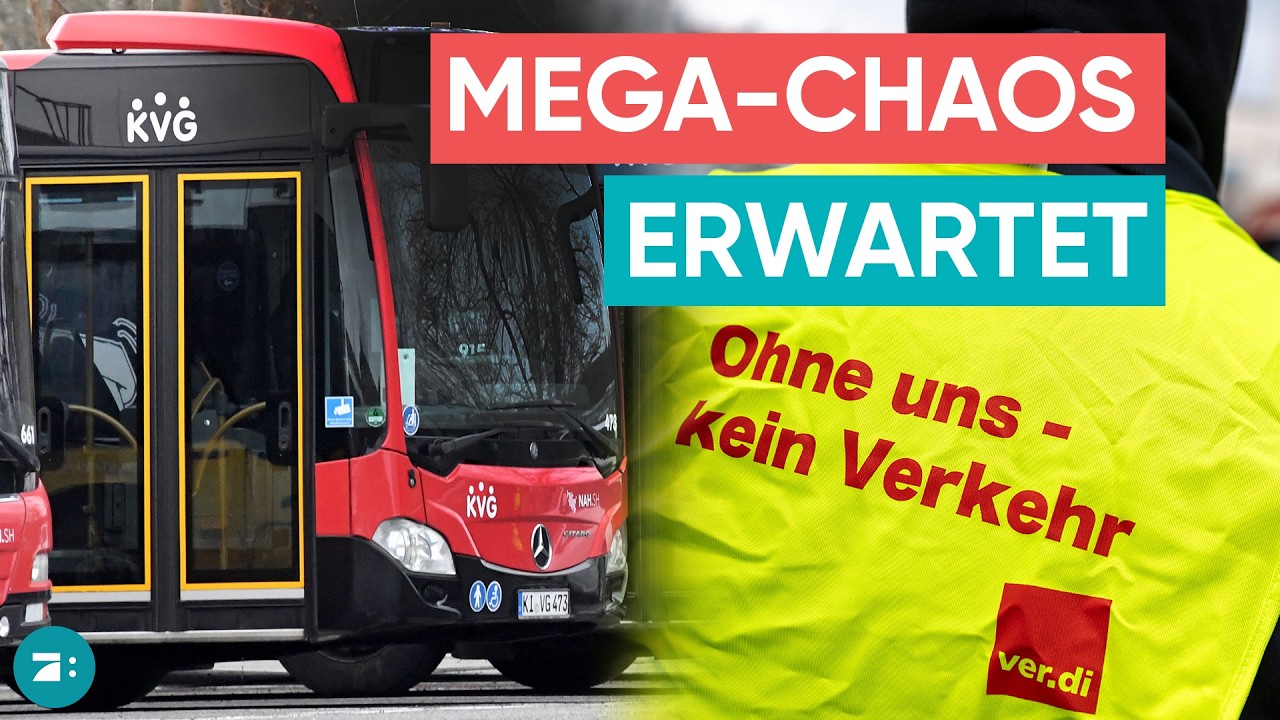 &Ouml;ffi-Stillstand zum Wochenstart: Verdi legt Nahverkehr bundesweit lahm