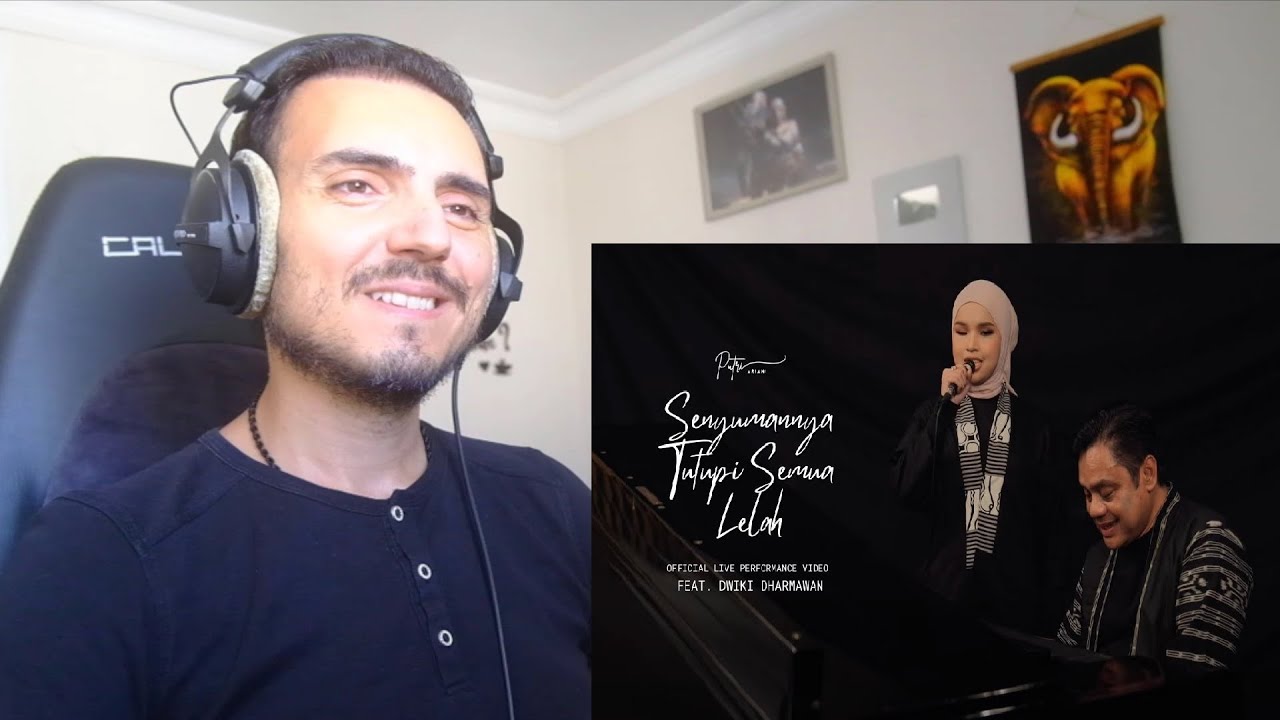 Putri Ariani feat Dwiki Dharmawan - Senyumannya Tutupi Semua Lelah (Official Live Acoustic) Reaction