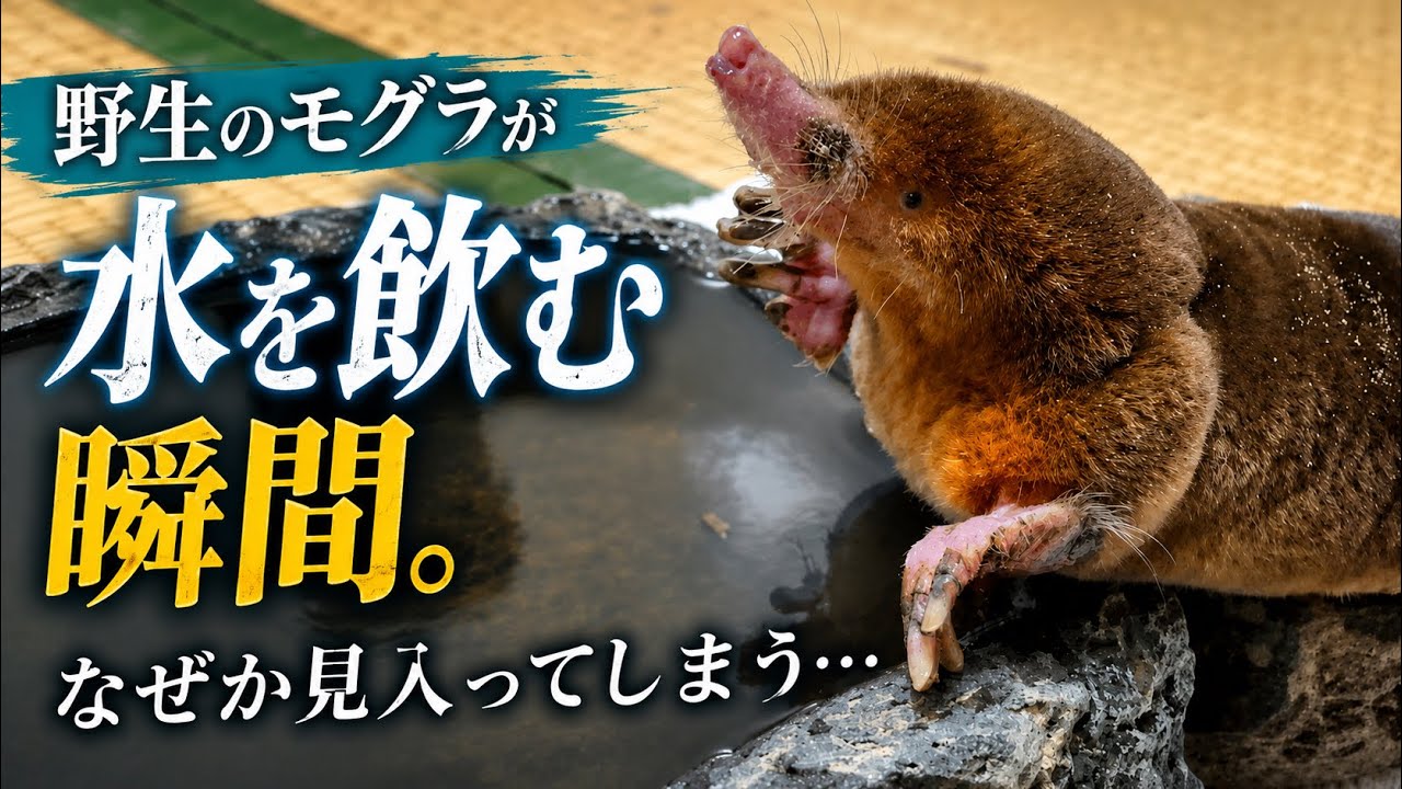 モグラが水を飲む瞬間、“生きる”ってこういうことだと思った。