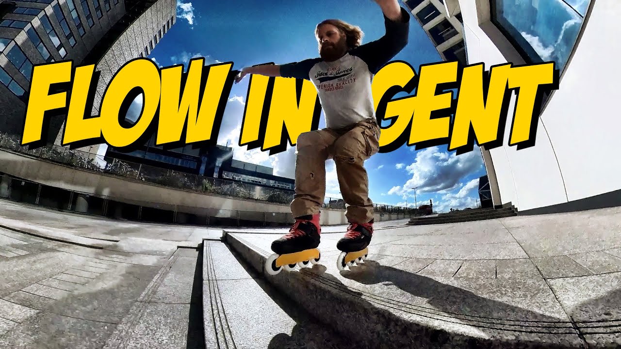 Snelle inline sesh in Gent, met veel stairrides
