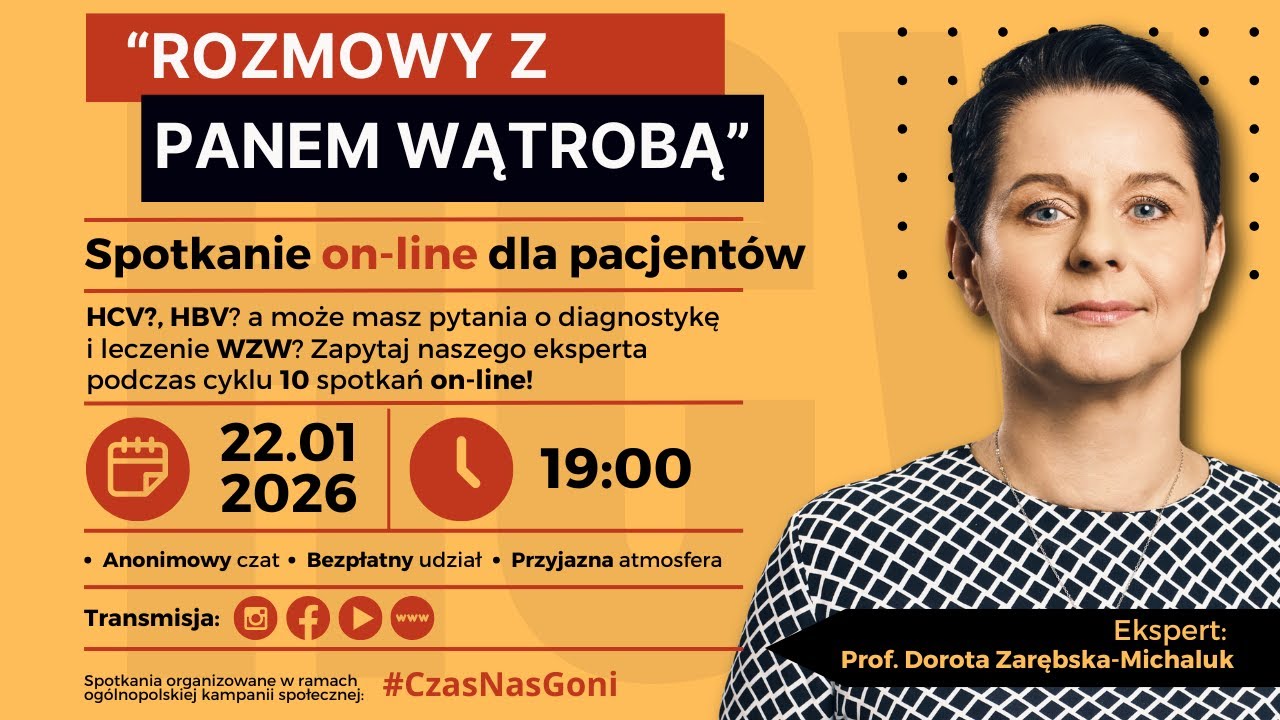 HCV| HBV| Spotkanie on-line dla pacjentów - 