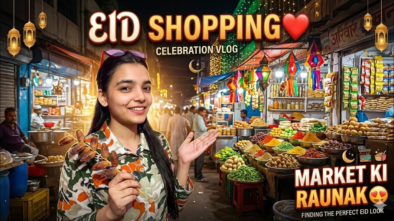 Eid shopping🛍️|Koi kapra pasand nahi aaya😭|Market me itna rush