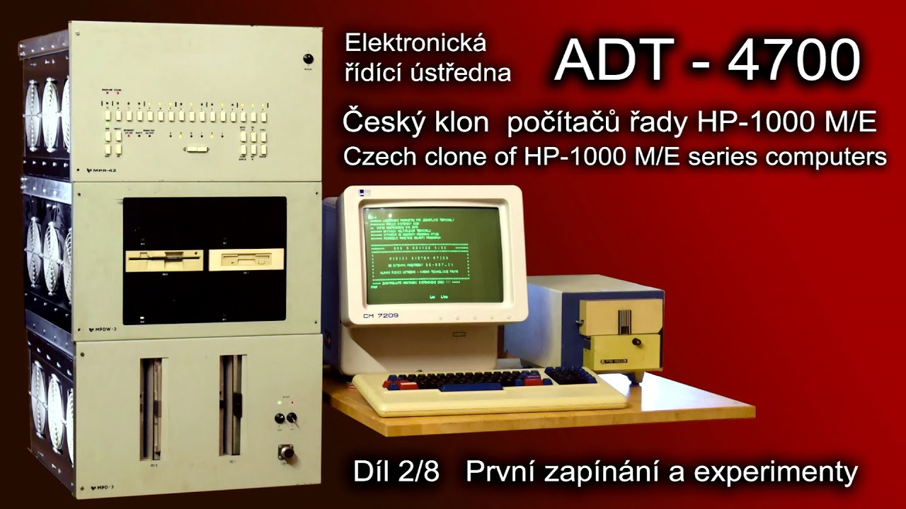 Počítač ADT-4700 (HP-1000) díl 2. První zapínání a experimenty.