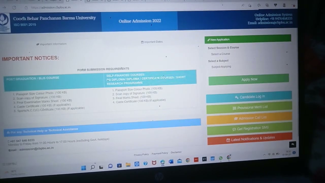 CBPBU Merit List 2022-23 MA,MSC,BLIS,MLIS Etc