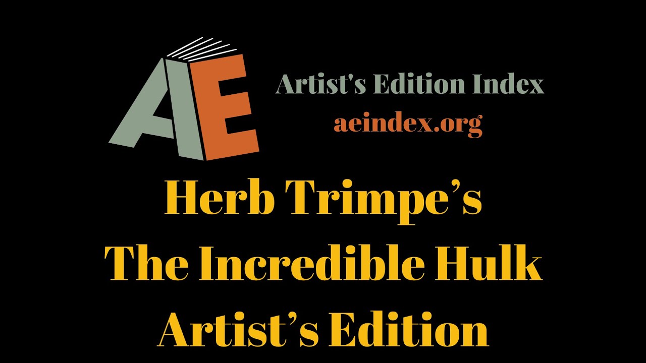 Herb Trimpe’s The Incredible Hulk Artist’s Edition (flip through)