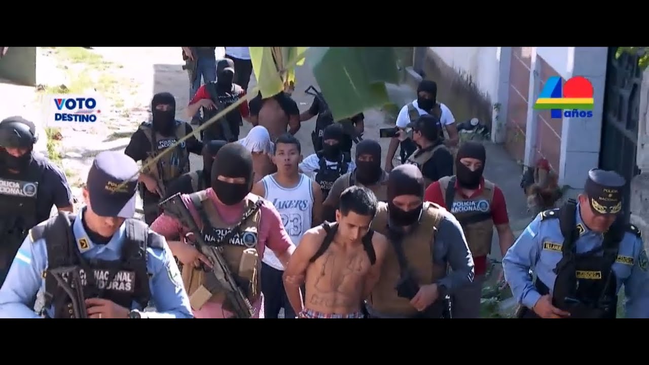 Capturan a seis cabecillas de la Pandilla 18 en San Pedro Sula