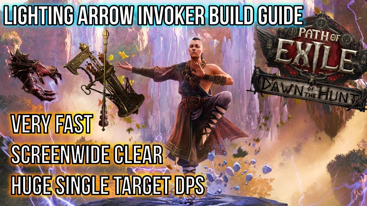 My favorite Build in 0.2.1 - Lightning Arrow Invoker Build Guide - POE2 - Dawn of the Hunt