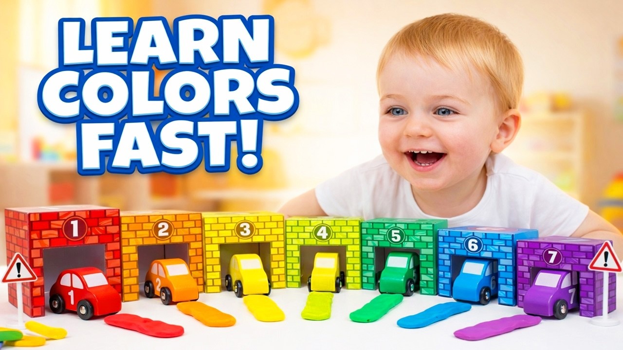 Colors & Numbers for Toddlers! | Learn with Cars & Play-Doh