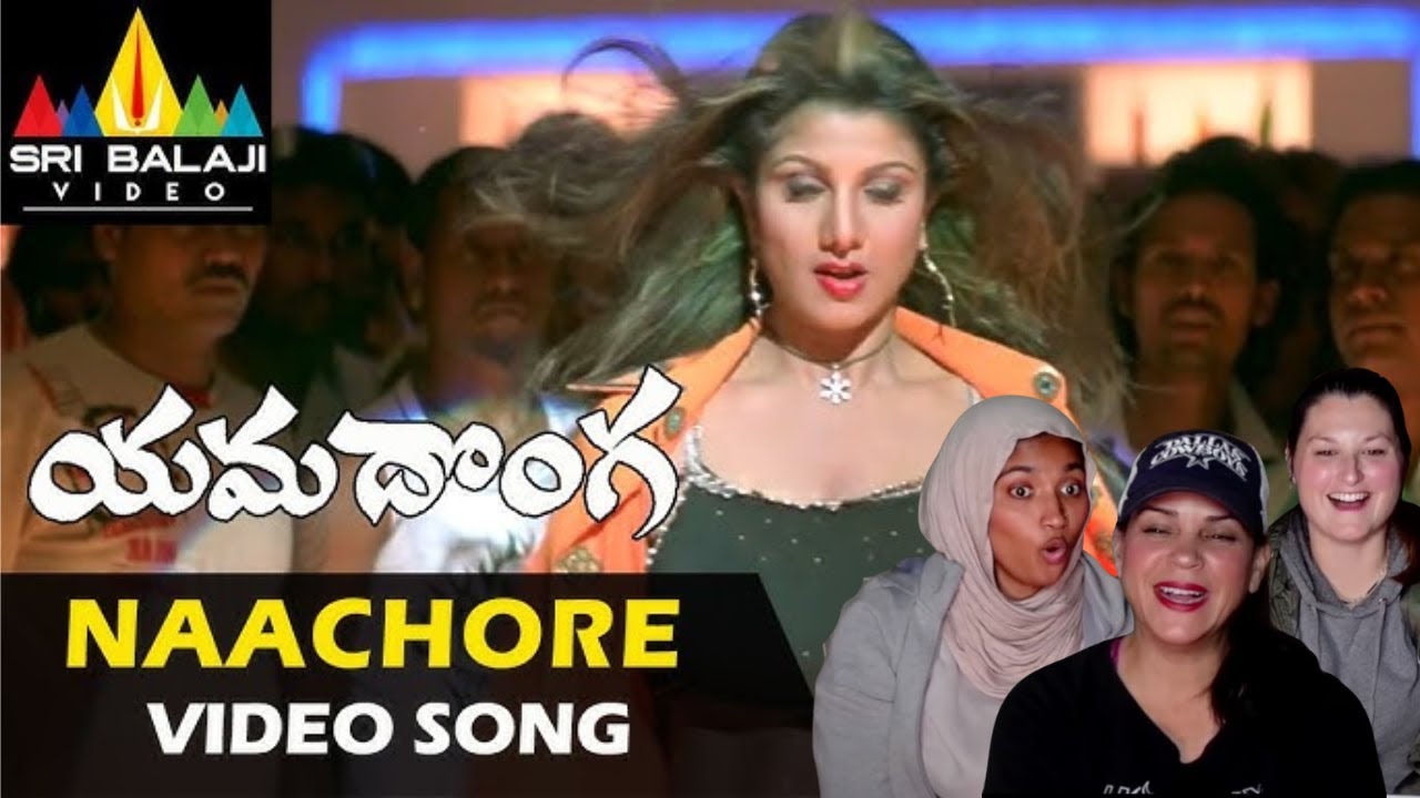 Americans' react to Yamadonga Video Songs | Nachore Nachore Song | Jr.NTR, Rambha | Sri Balaji Video