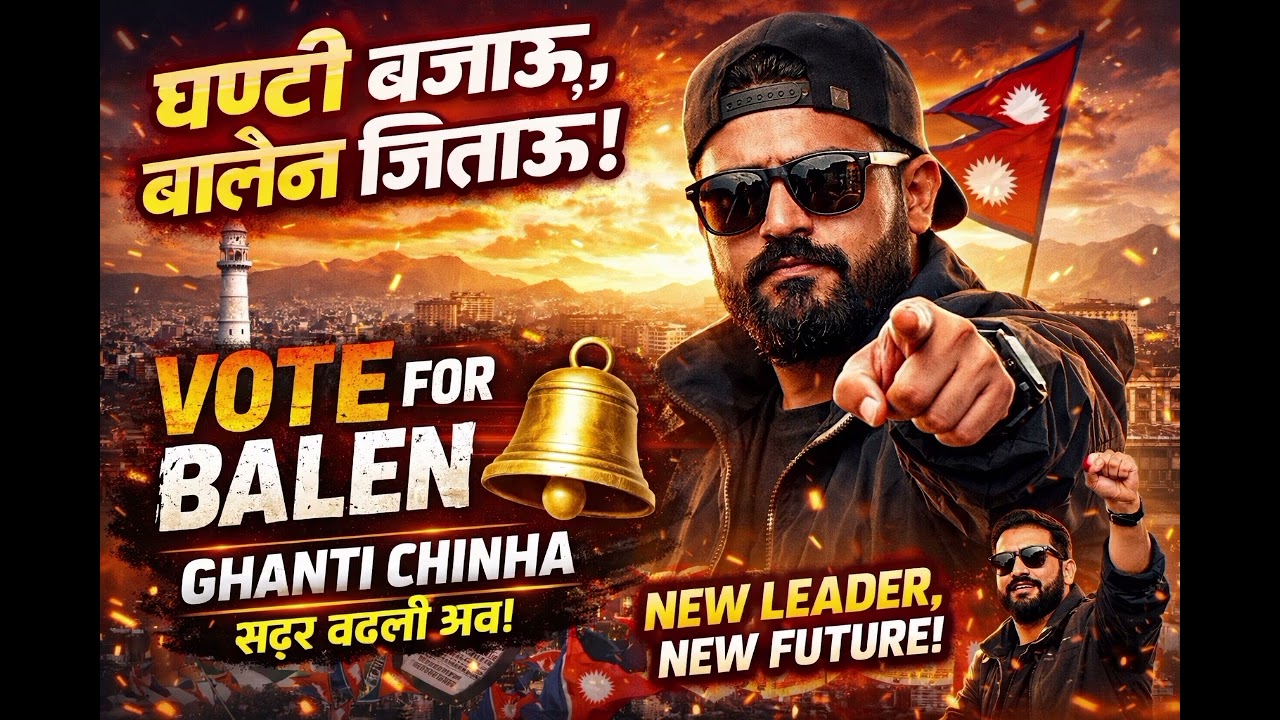 Ghanti Bajau, Balen Jitau 🔔 | Vote for Balen Shah | Official Campaign Song 