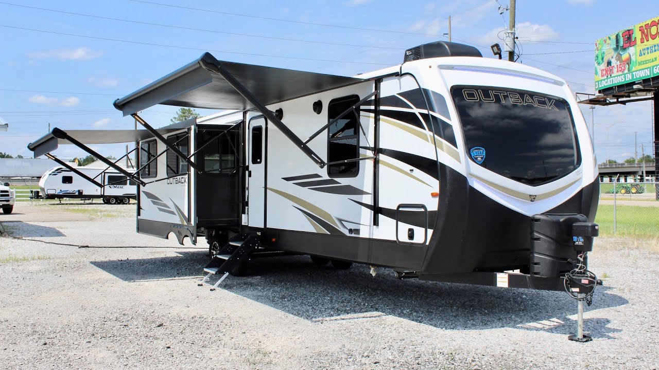 Прицеп для путешествий с автоматическим выравниванием! Keystone Outback 328RL 2021 года
