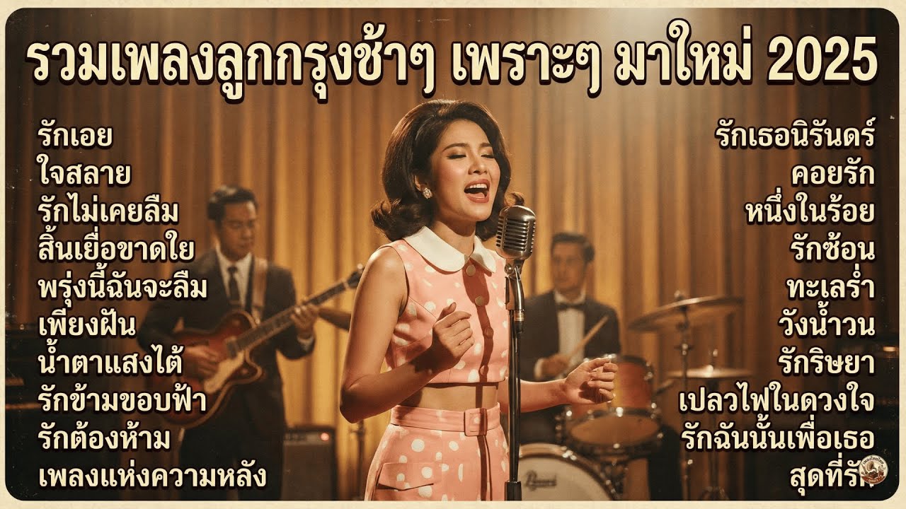 รวมเพลงลูกกรุงย้อนวัย ฟังเพลิน หลับสบาย เงียบสงบ