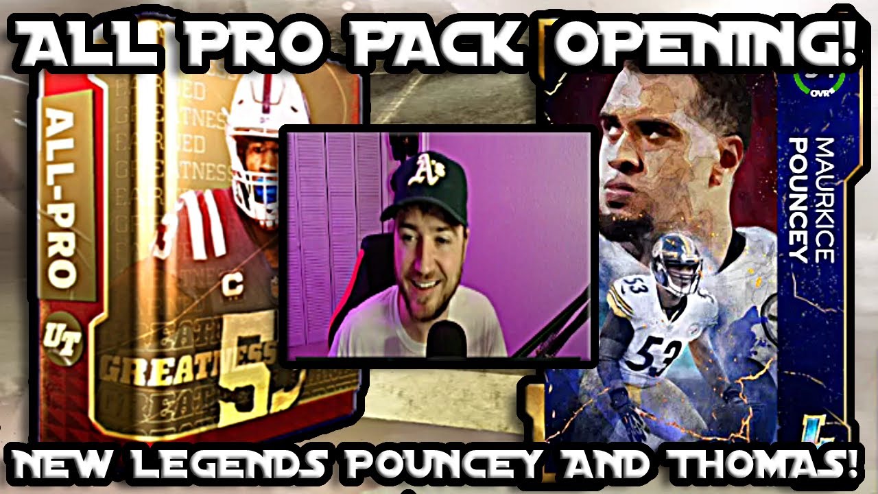 *BIG PULLS* ALL PRO PACK OPENING WITH BOOSTED ODDS! NEW LEGENDS POUNCEY AND THOMAS! MADDEN 22