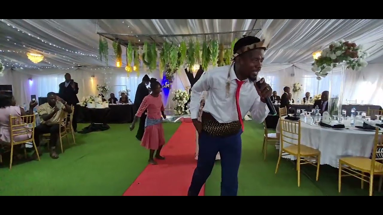 Dj nduna performing at the wedding in lusaka 2025