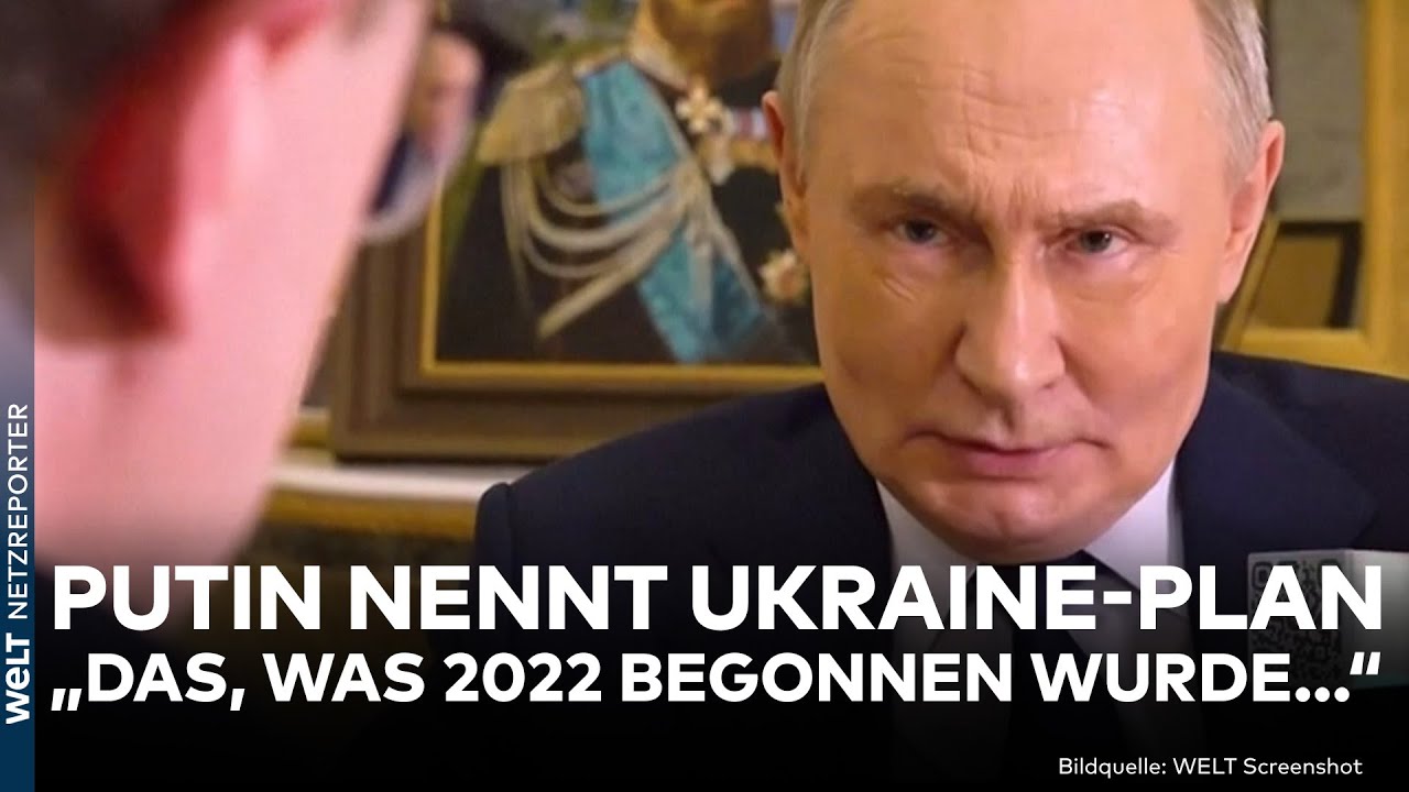 UKRAINE-KRIEG: Donnerschlag! Putin &auml;u&szlig;ert sich zum Plan f&uuml;r die Ukraine! Wie reagieret Trump?