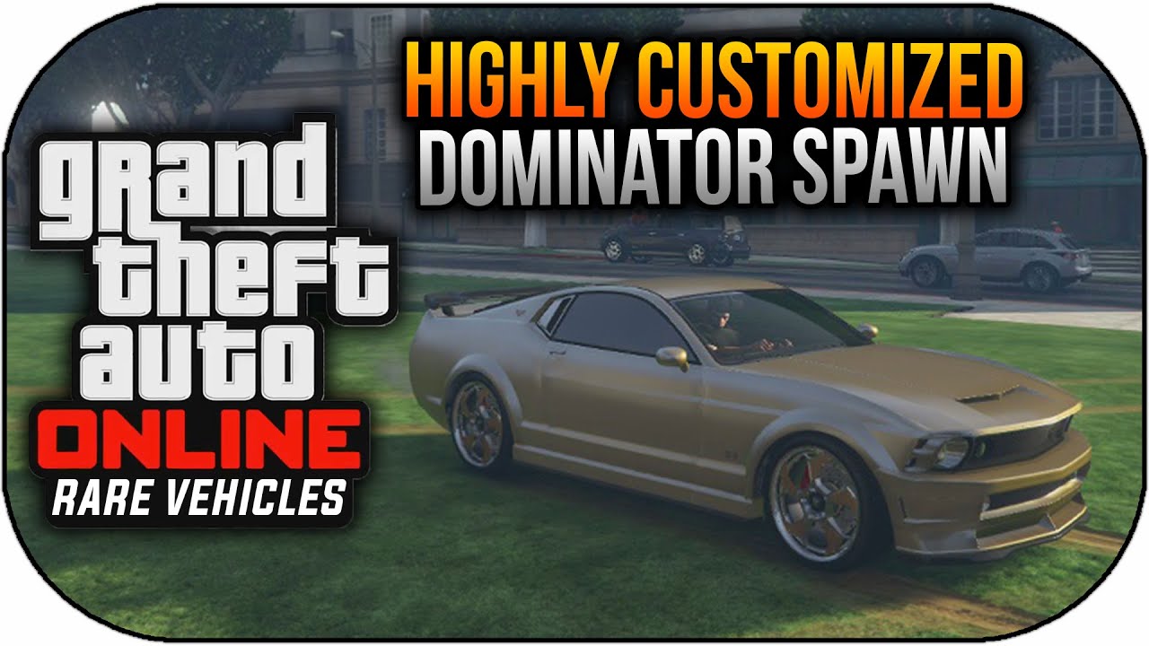 GTA 5 Online Rare & Secret Cars - FREE Customized DOMINATOR Spawn Location (GTA 5 Rare Vehicles)