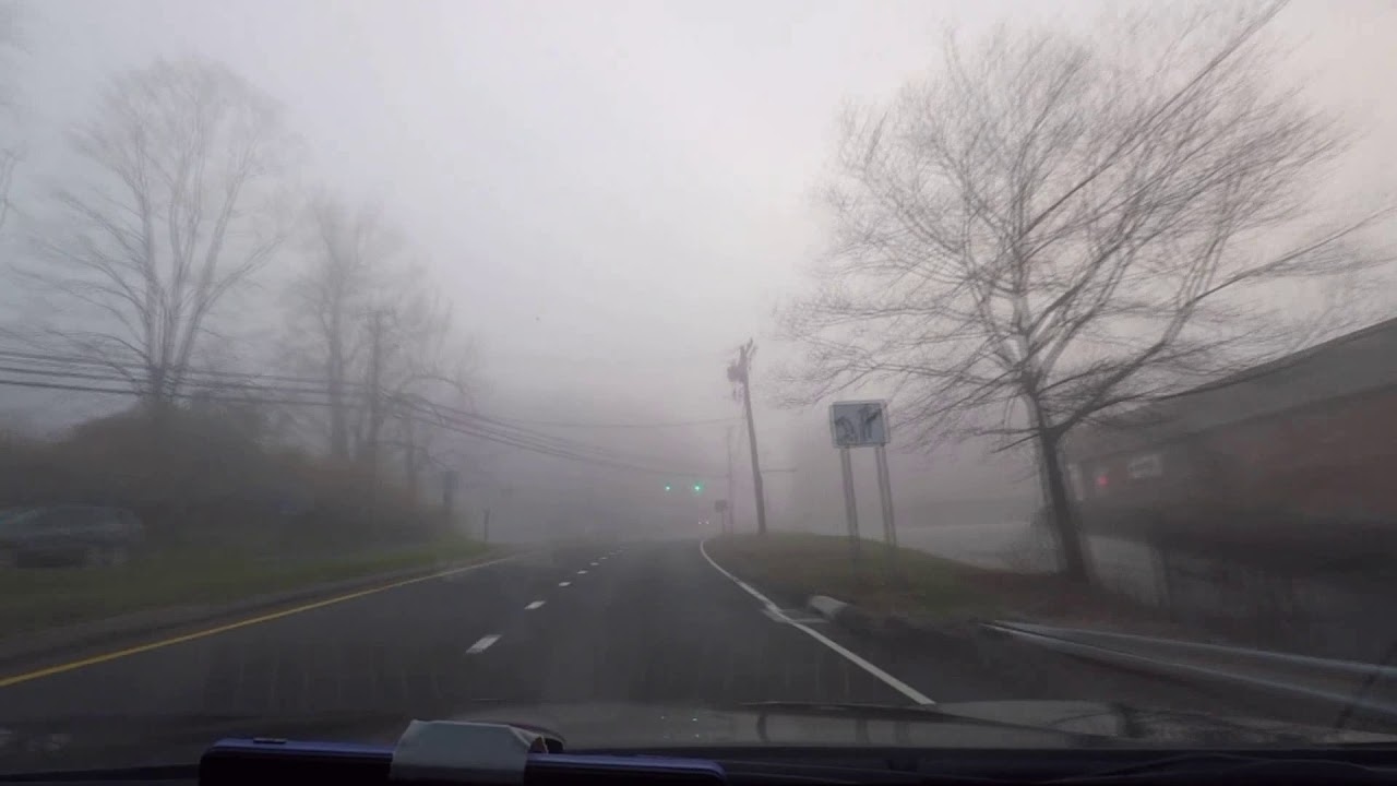 Driving through fog in Bolton