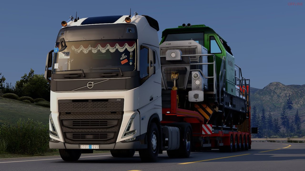 #محاكي_شاحنات طريق المنجم والادمن يطاردني #est2 #eurotrucksimulator2