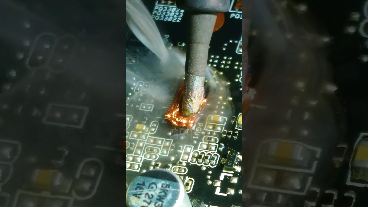 GPU REPAIR #tech #electronic #repair #satisfying #asmr #amd