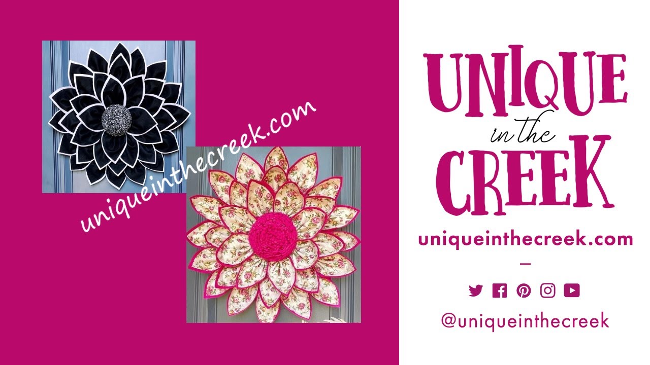 GORGEOUS FELT AND FABRIC FLOWER WREATHS | UIC LARGE BOARD
