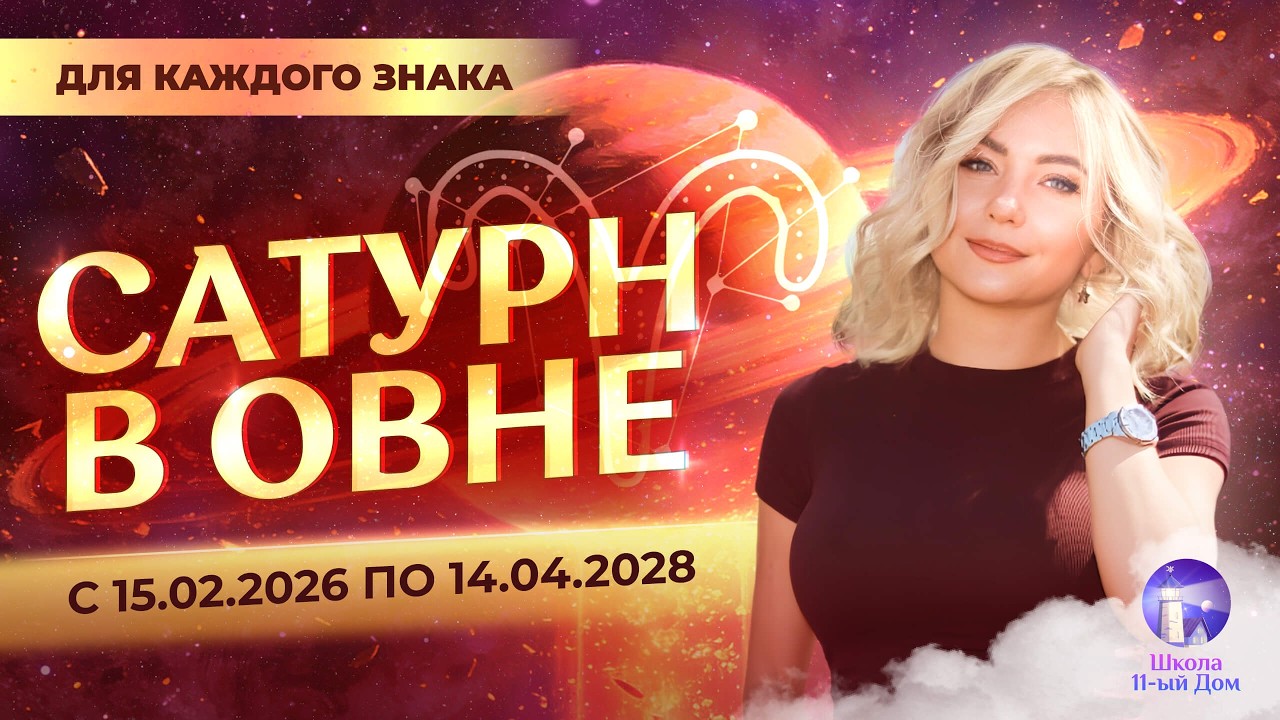 🪐 Сатурн в ♈️Овне с 15.02.2026 по 14.04.2028 для каждого знака зодиака