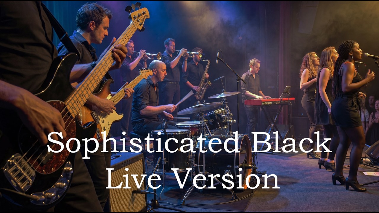 🖤Sophisticated Black – Live Version｜adult fusion funk track driven by a slap bass groove 🎸✨