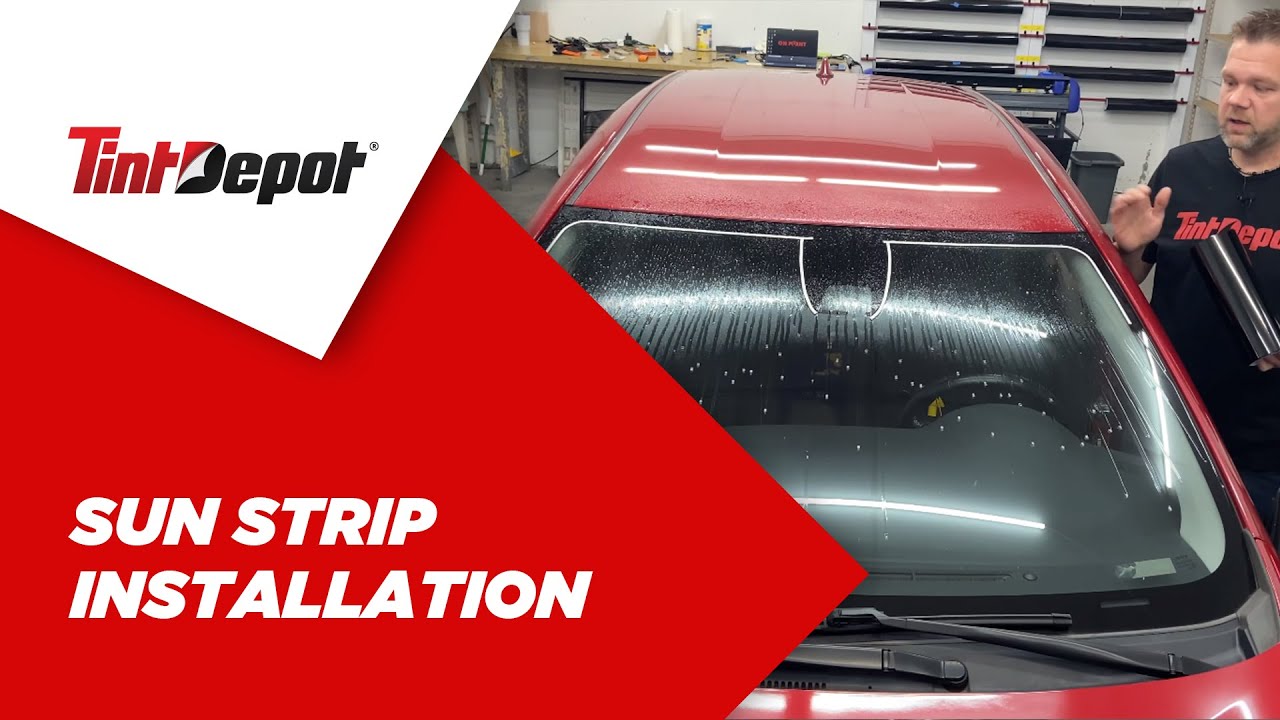 Windshield Sun Strip Installation - Windscreen Sun Strip