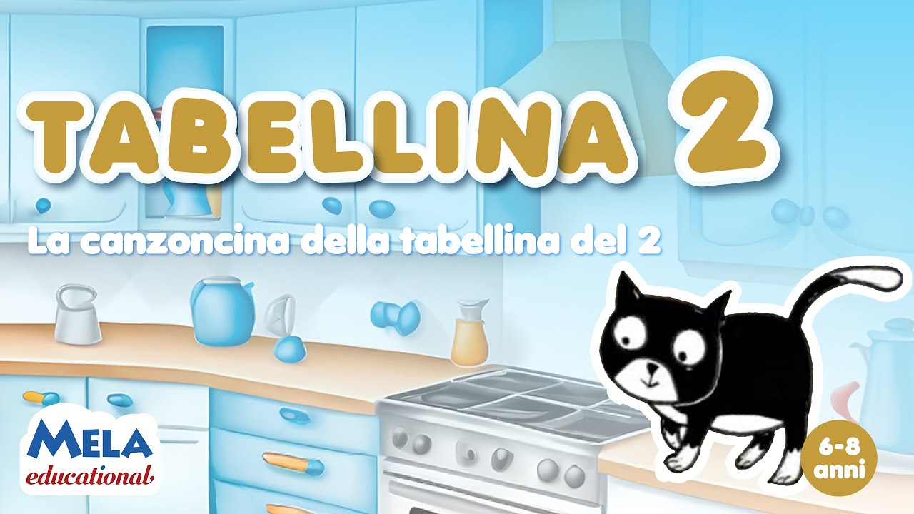 La canzoncina della tabellina del 2 - TABELLINA DEL 2  @Mela_Educational