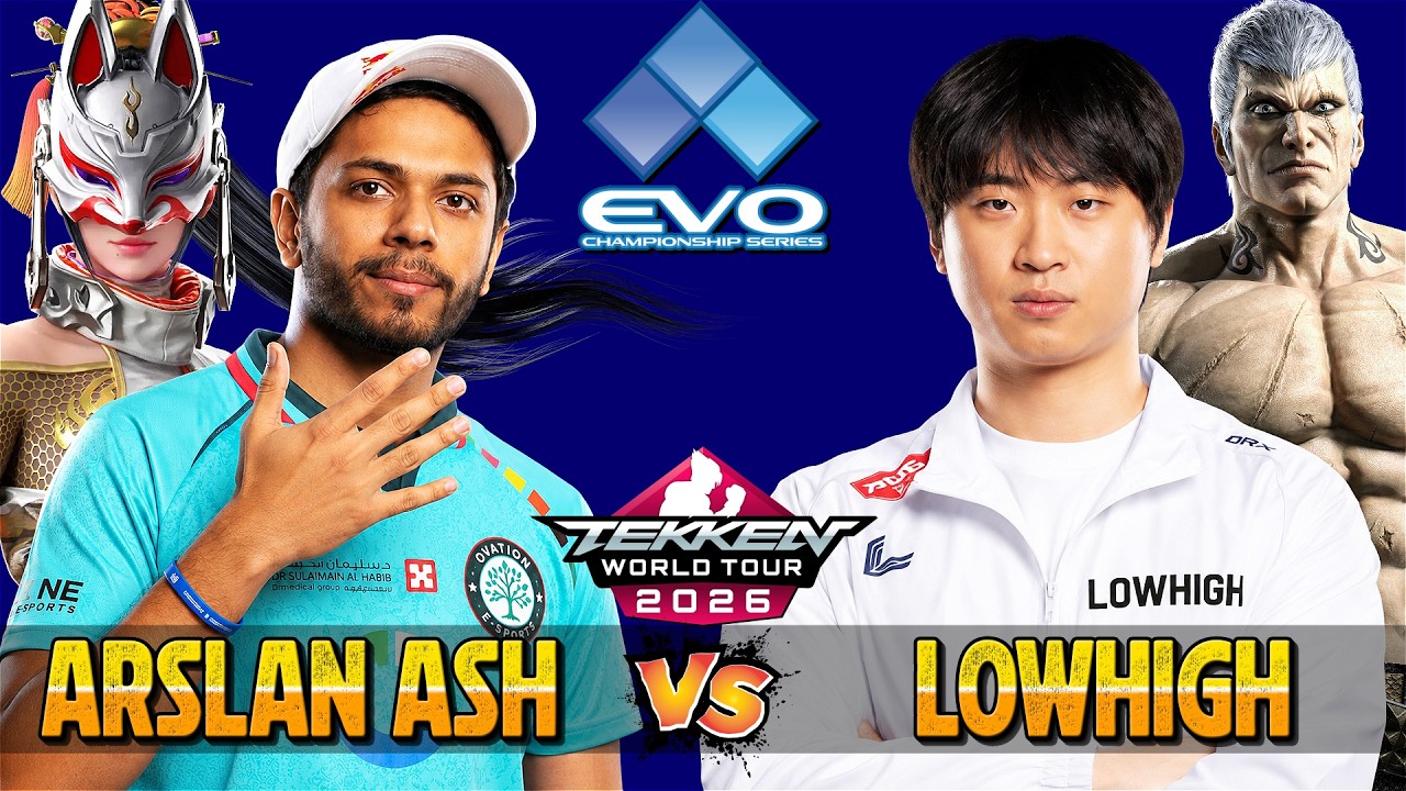 Tekken 8 &ndash; ARSLAN ASH (Kunimitsu) vs LOWHIGH (Bryan Fury) &ndash; EVO USA 2026 &ndash; Winners Semi Finals