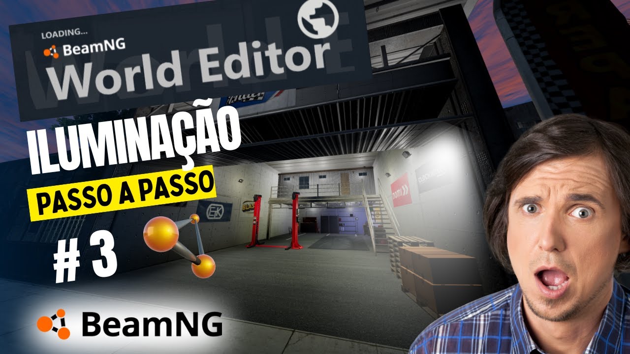 Olha como eu fiz a iluminação da oficina no Word Editor - BeamNG Drive
