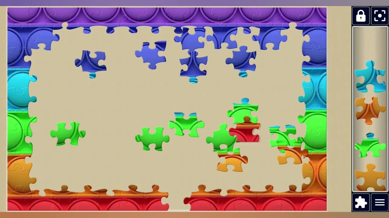 Rainbow Pop it Fidget Toy🔴🟠🟡🌈//jigsaw puzzles craft🧩//Amazing puzzles Art🧩//puzzles Collection🧩🧩//