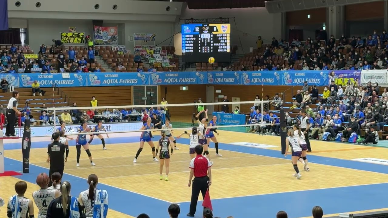 SVリーグ、3/7、1ゲーム、3セット,黒部アクアフェアリーズ VS 上尾メディックス