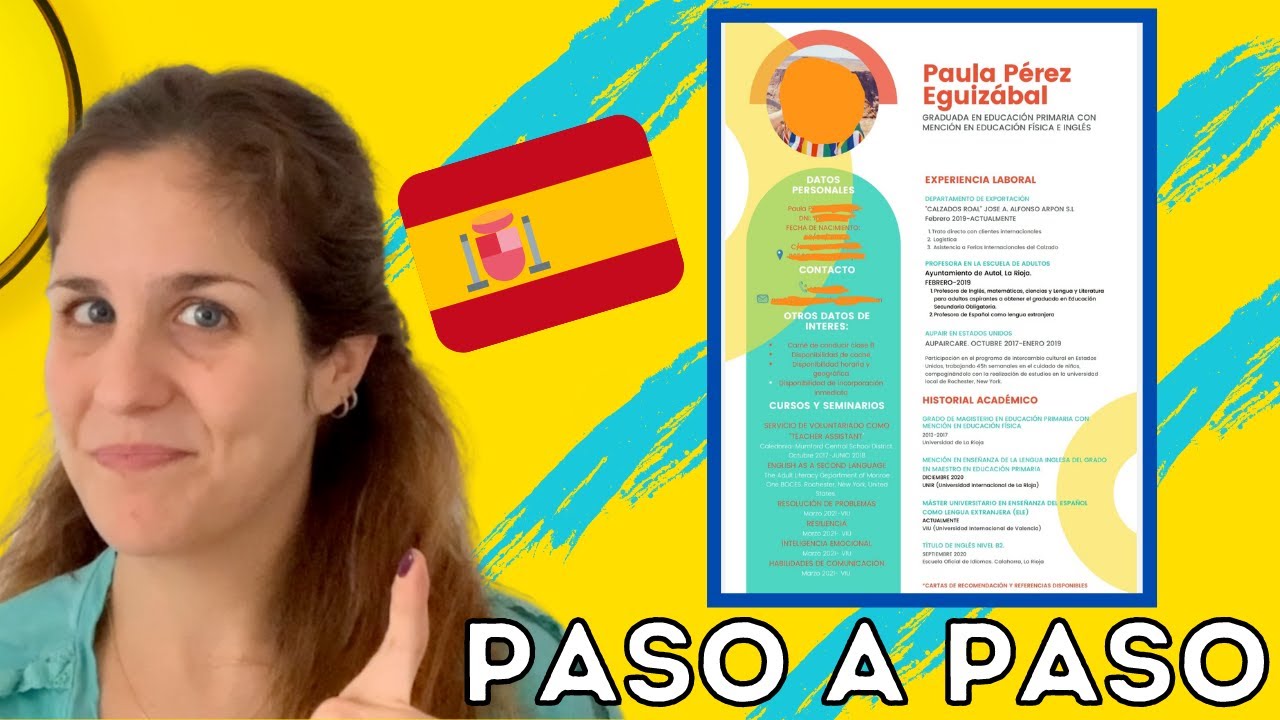 ¿Cómo hacer un buen CV en español? Curriculum Vitae en 5 minutos para trabajar en España 👩🏼‍💼