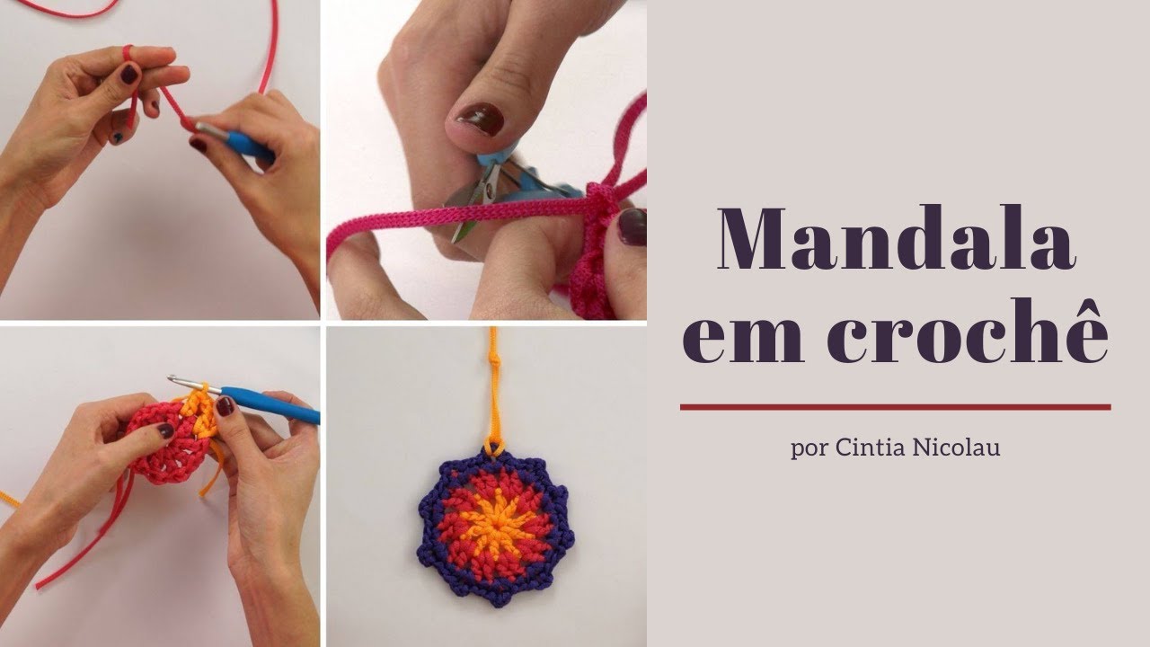 Mandala em crochê - por Cintia Nicolau