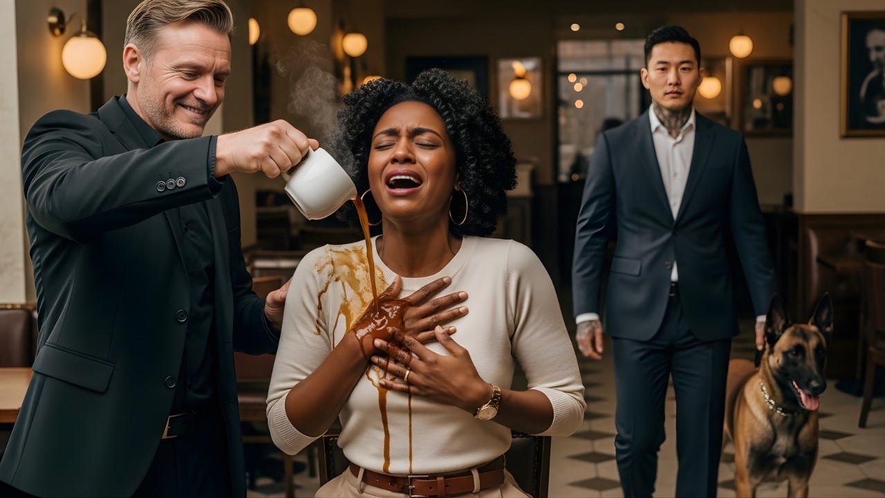 Ex-husband Pours Hot Coffee On His Black Ex-wife – Until The Korean Billionaire CEO & His K9 Came In