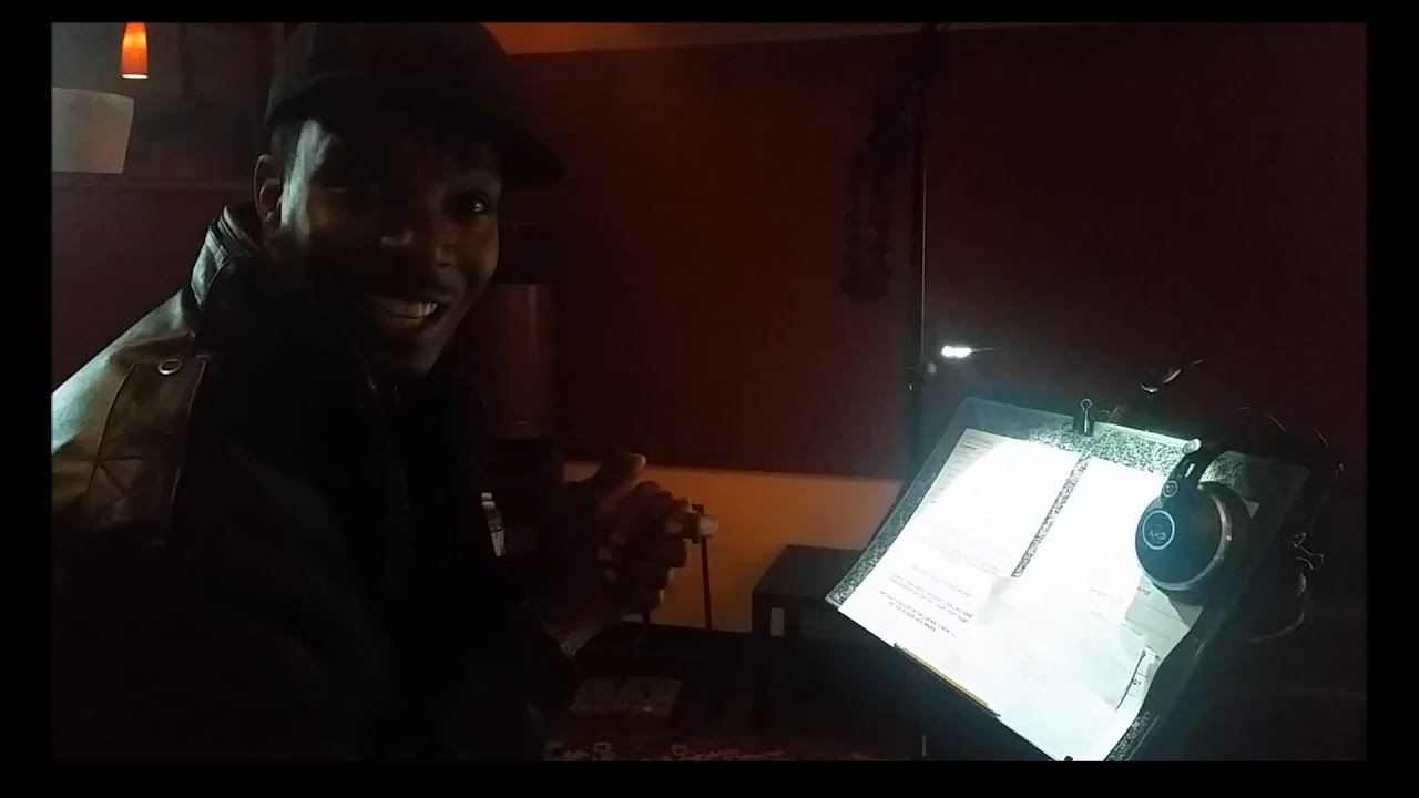 AL McFOSTER in the studio during an ADR recording session