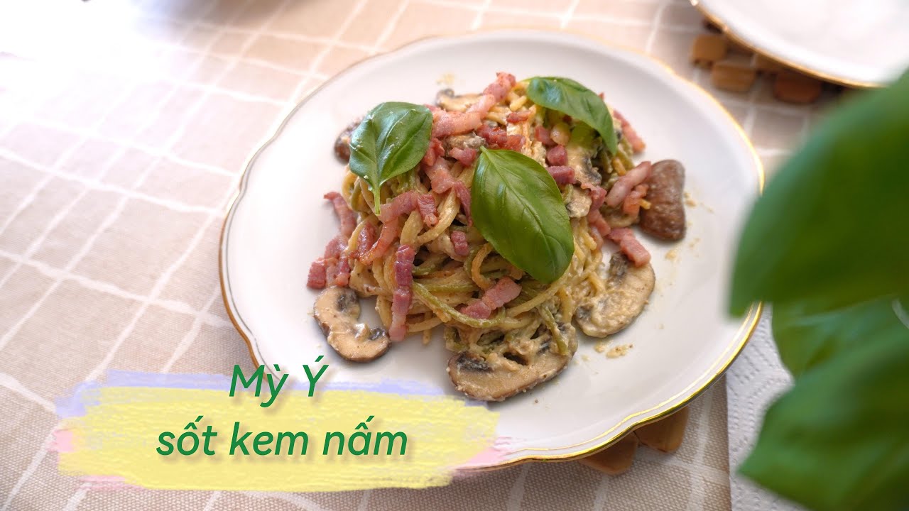 Creamy Mushroom Pasta | ASMR Cooking | Mỳ Ý sốt kem nấm