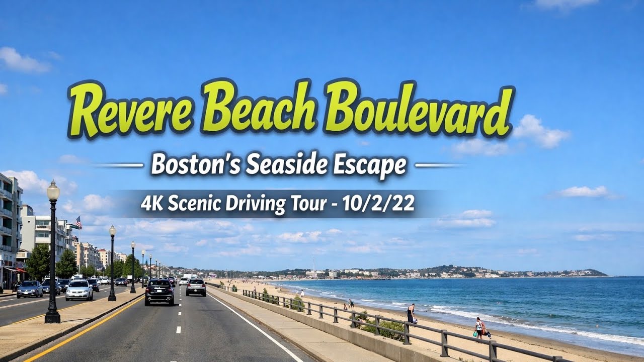 ☀️ Revere Beach Boulevard | 4K Relaxing Driving Tour | Boston’s Seaside Escape -10/2/22