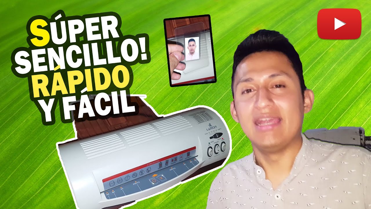 😲 Como USAR una Plastificadora LANCER