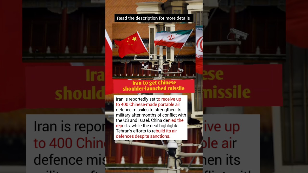 China Reportedly Sends Advanced Air Defence Missiles to Iran | US & Israel on Alert
