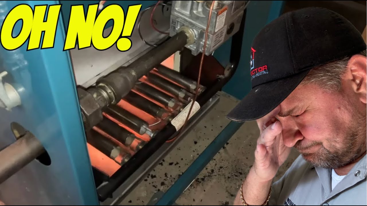 Homeowner Fails Miserably Attempting to Fix Pilot Won’t Relight & Carbonizes Flame Roll-Out Instead!