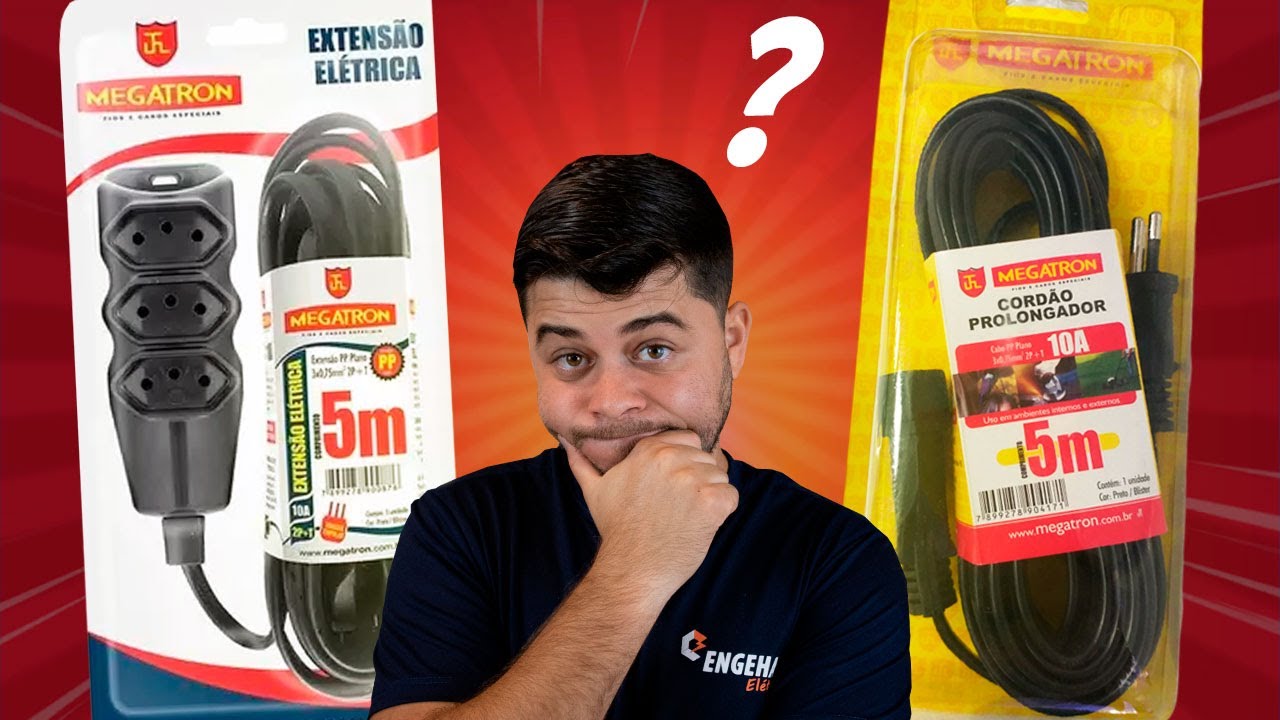 Esse DETALHE ajuda na ESCOLHA entre CORD&Atilde;O PROLONGADOR ou EXTENS&Atilde;O EL&Eacute;TRICA 🔌